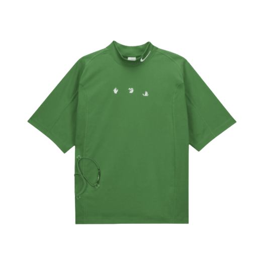 Nike x Off-White Mock Neck Short Sleeve Top Kelly Green - Asia